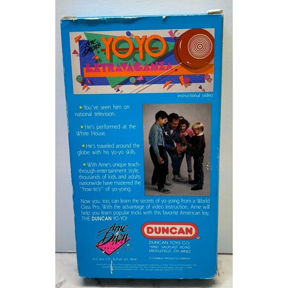How to Yo Yo Extravaganza VHS Arne Dixon Instructional Video Duncan Tricks Sheet - Picture 2 of 10